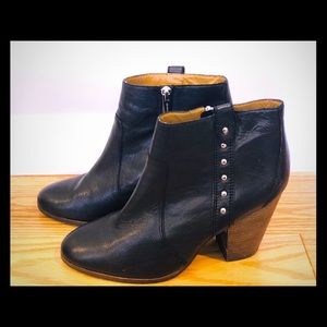 Coach Black Leather Booties Size 11